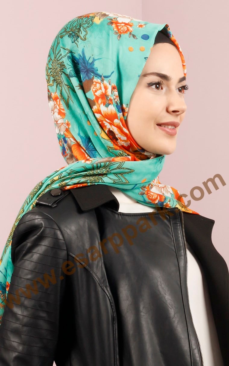 518-0015-02 YÜNLÜ ŞAL YEŞİL