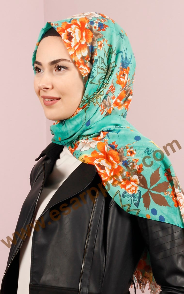 518-0015-02 YÜNLÜ ŞAL YEŞİL