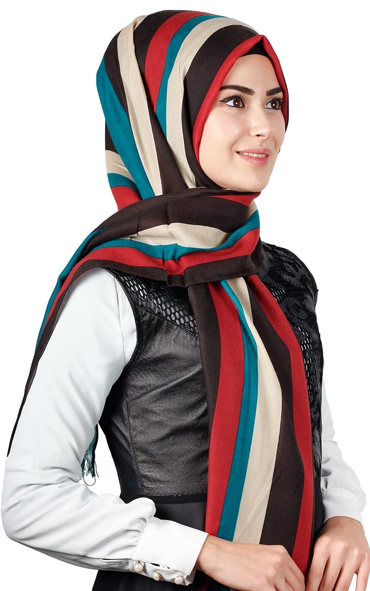 Kışlık Yünlü Şal 5183-6