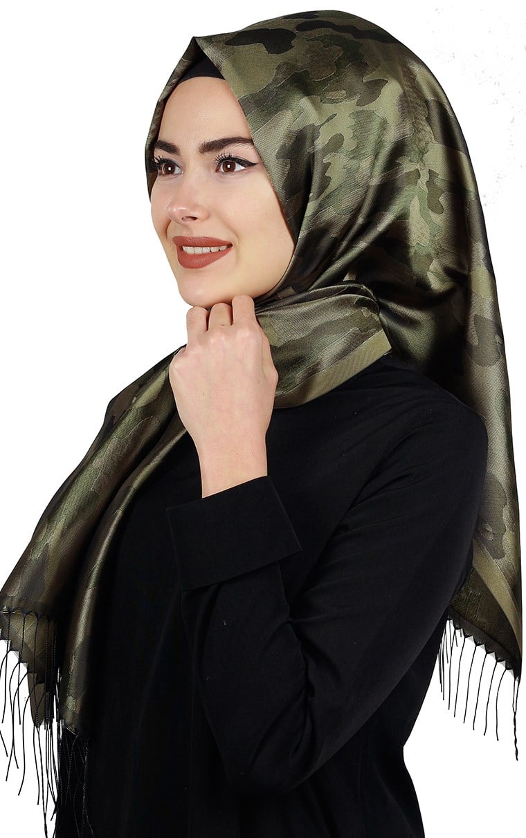 Kamuflaj İpeksi Şal 5550-36