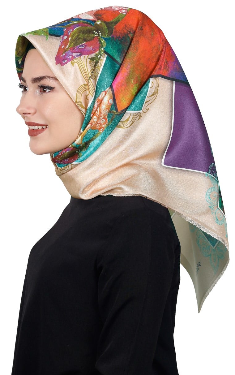 Piramit Tafta Dijital Eşarp 1918-1