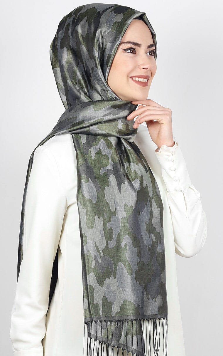 Kamuflaj İpeksi Şal 5550-44