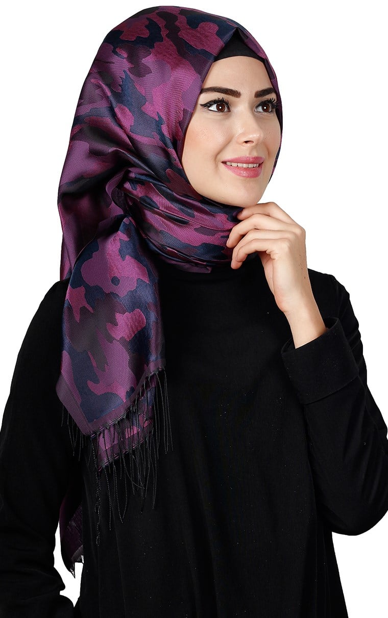 Kamuflaj İpeksi Şal 5550-7