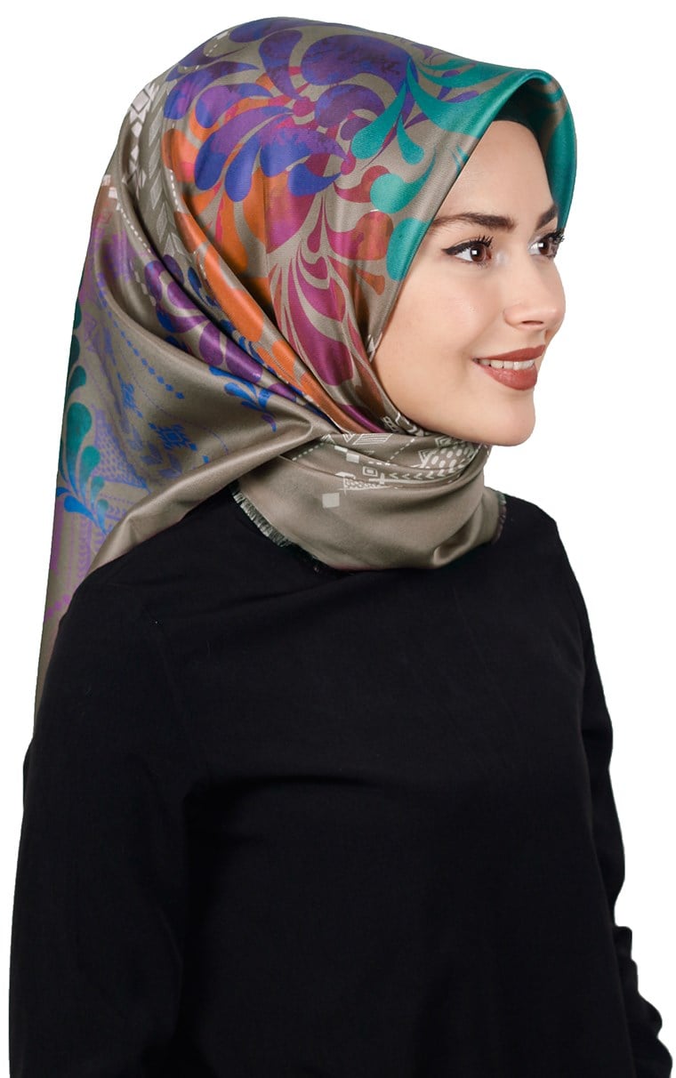 Piramit Tafta Dijital Eşarp 1915-5