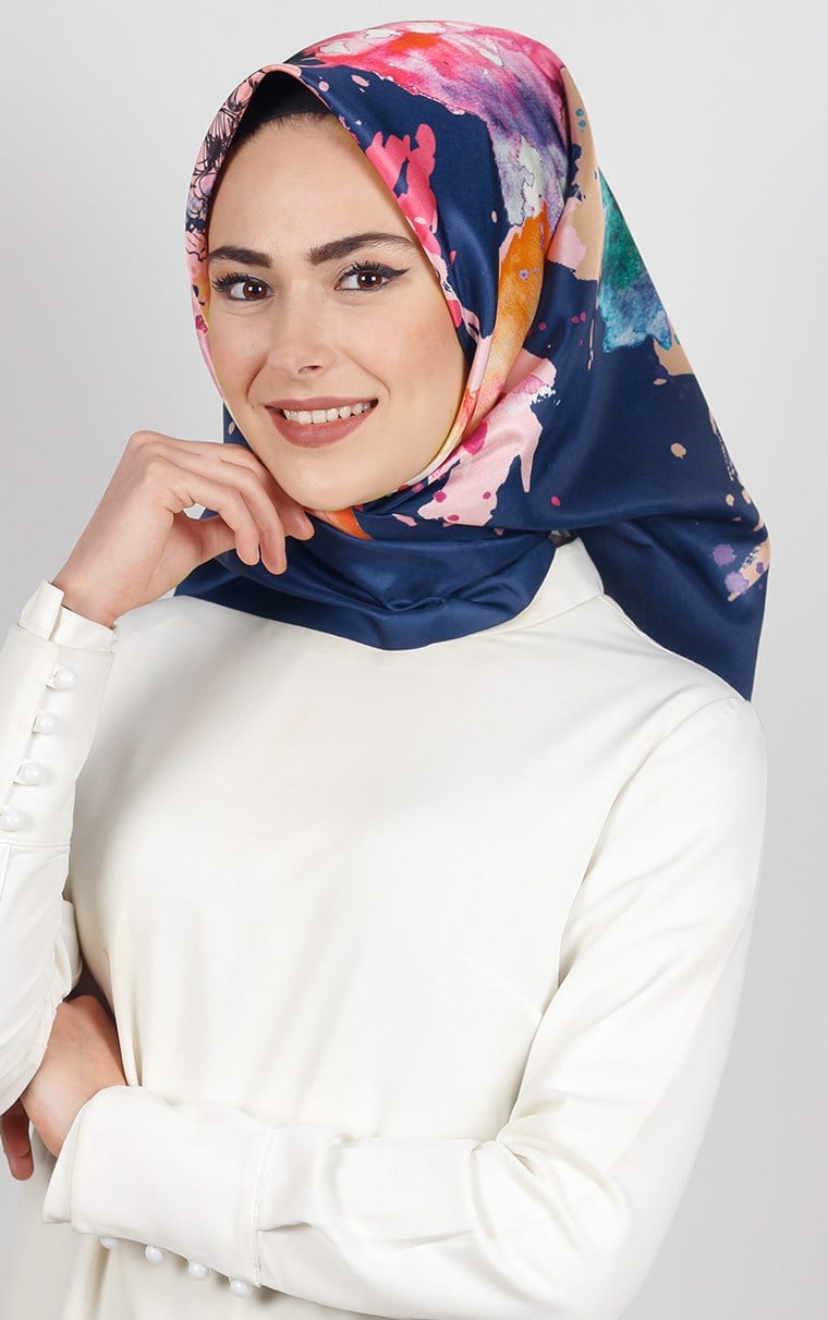 Piramit Tafta Dijital Eşarp 1921-3