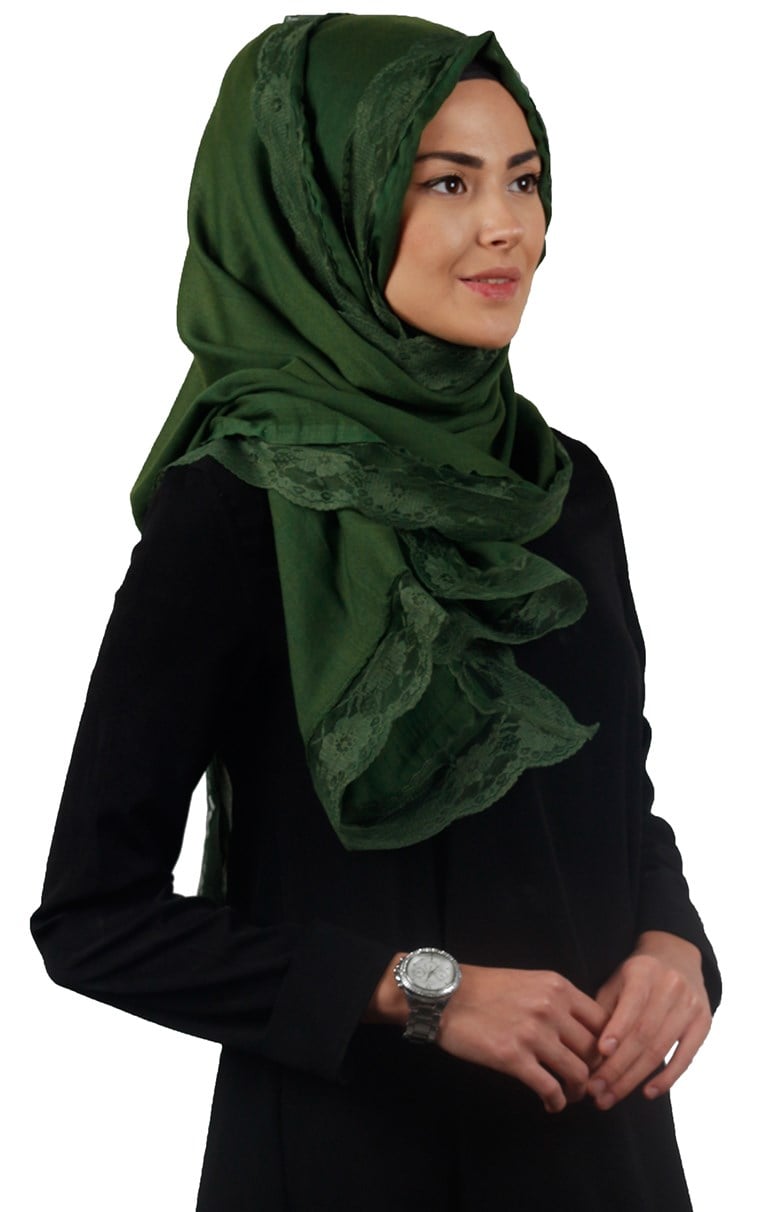 Dantelli Paşmina Şal 1243-23