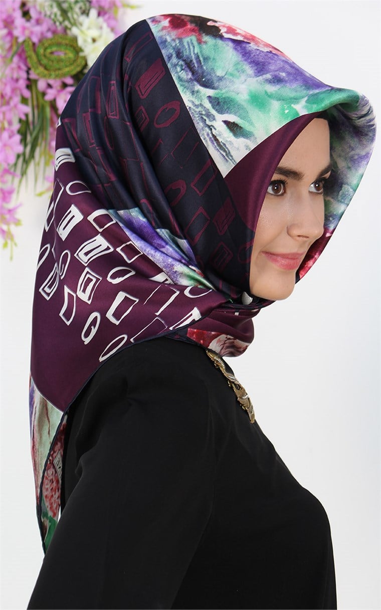 5619-26 ARMİNE İPEK MÜRDÜM YEŞİL