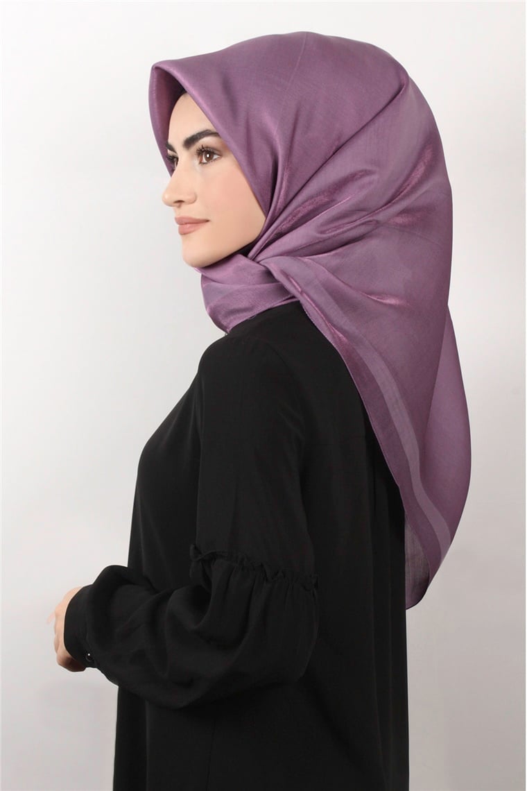 Abiye Bordürlü Eşarp 6002-20 Lila