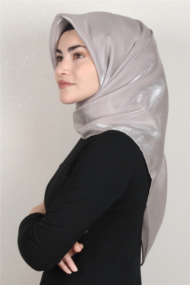 Abiye Bordürlü Eşarp 6002-24 Çöl Kahvesi