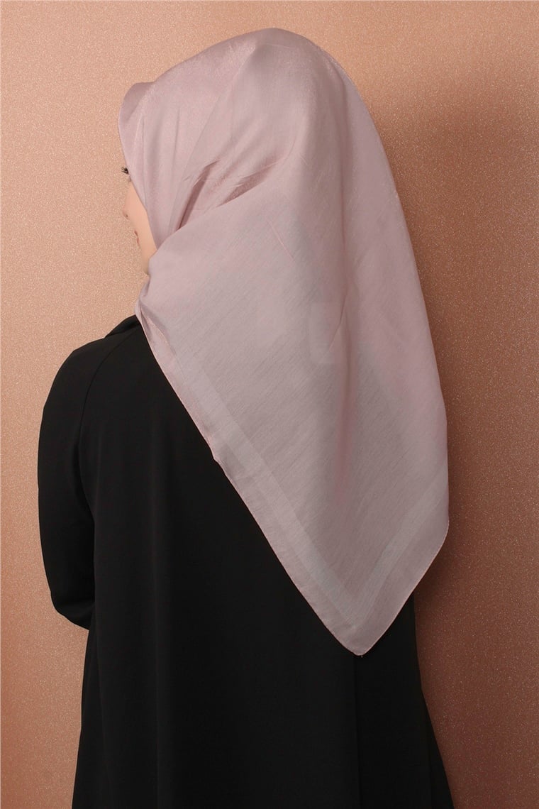 Abiye Bordürlü Eşarp 6002-3 Pudra