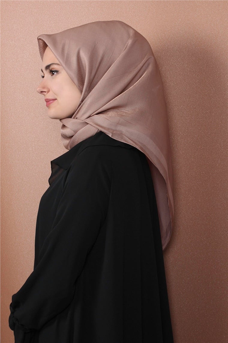 Abiye Bordürlü Eşarp 6002-5 Pudra