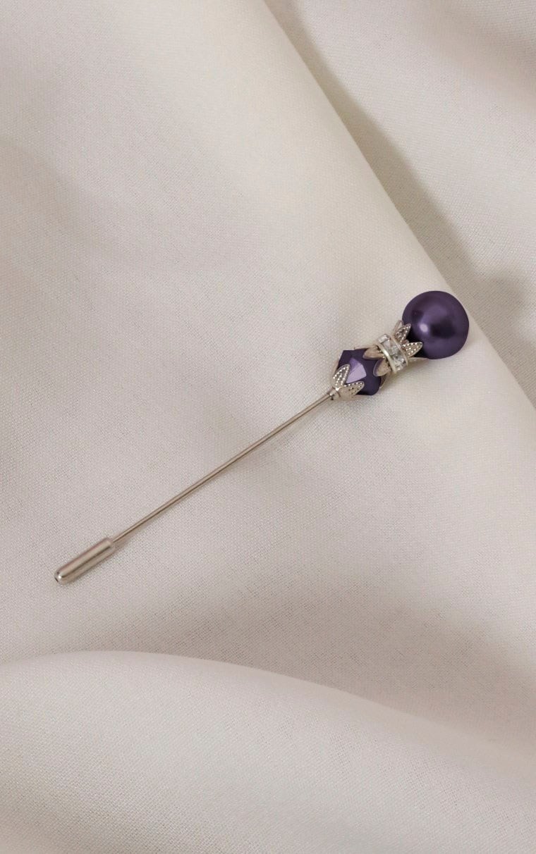 Abiye Taşlı Eşarp Klipsi 420-11