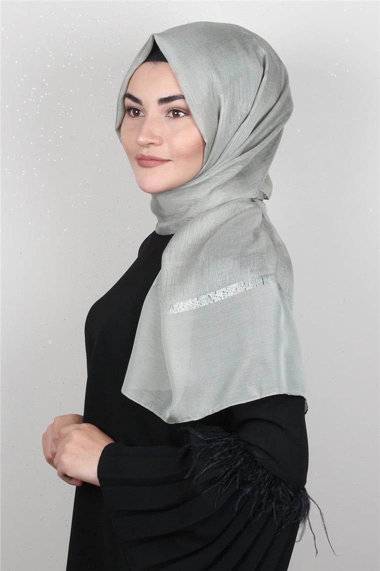 Açelya Şal 1372-22  Mint Yeşili