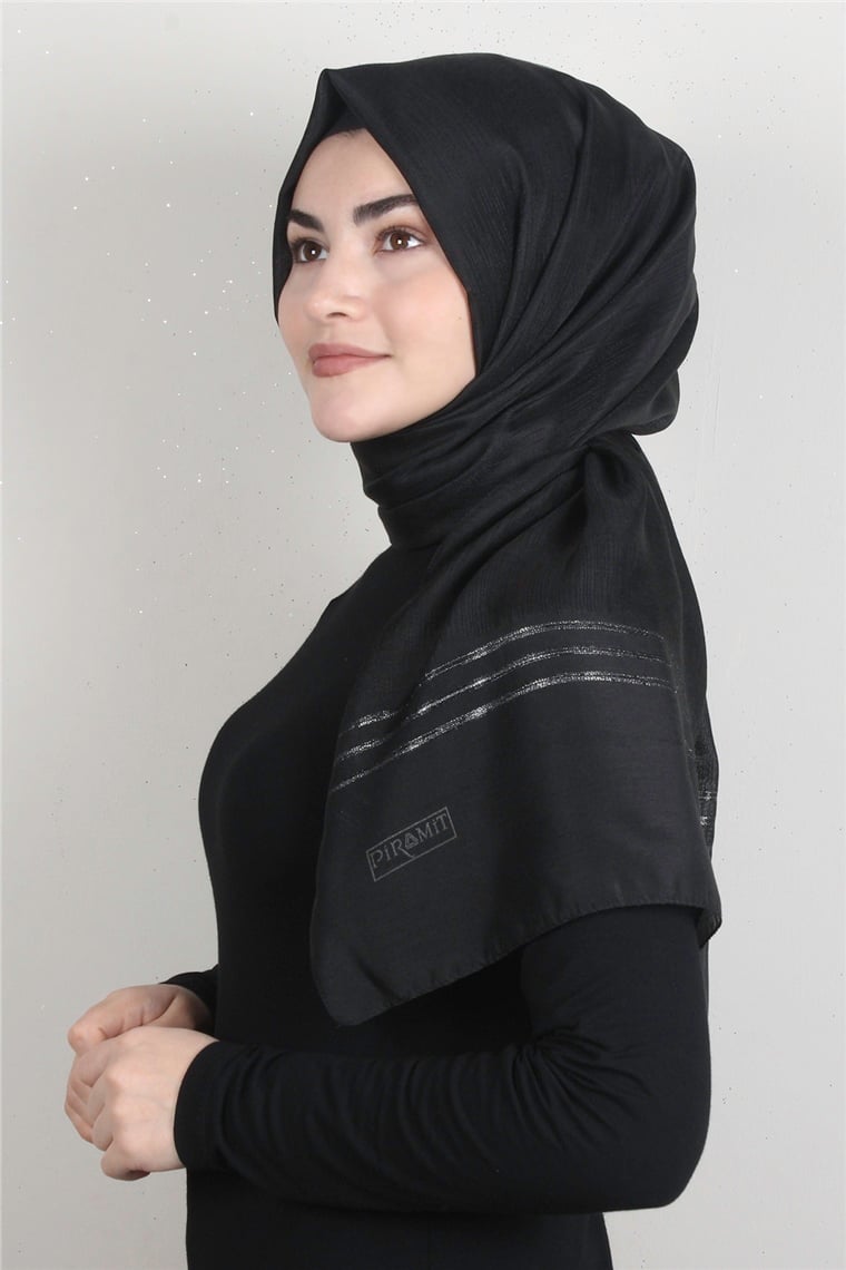 Açelya Şal 1372-48 Siyah