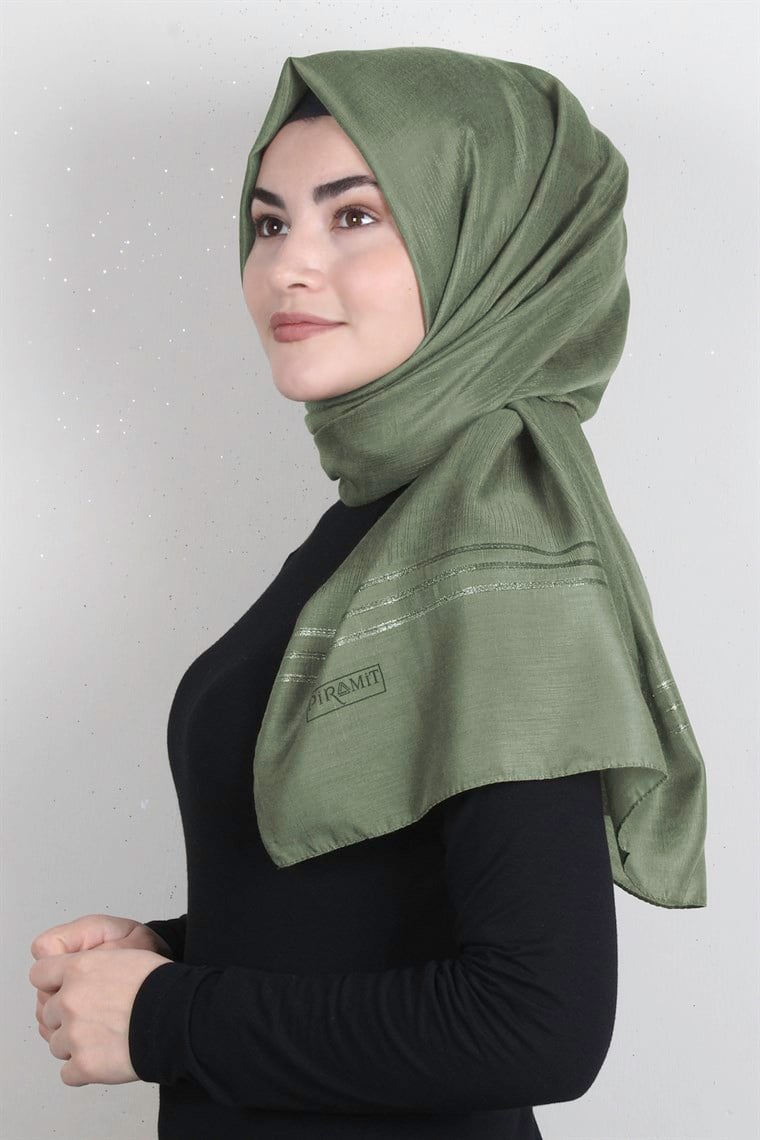 Açelya Şal 1372-49 Haki