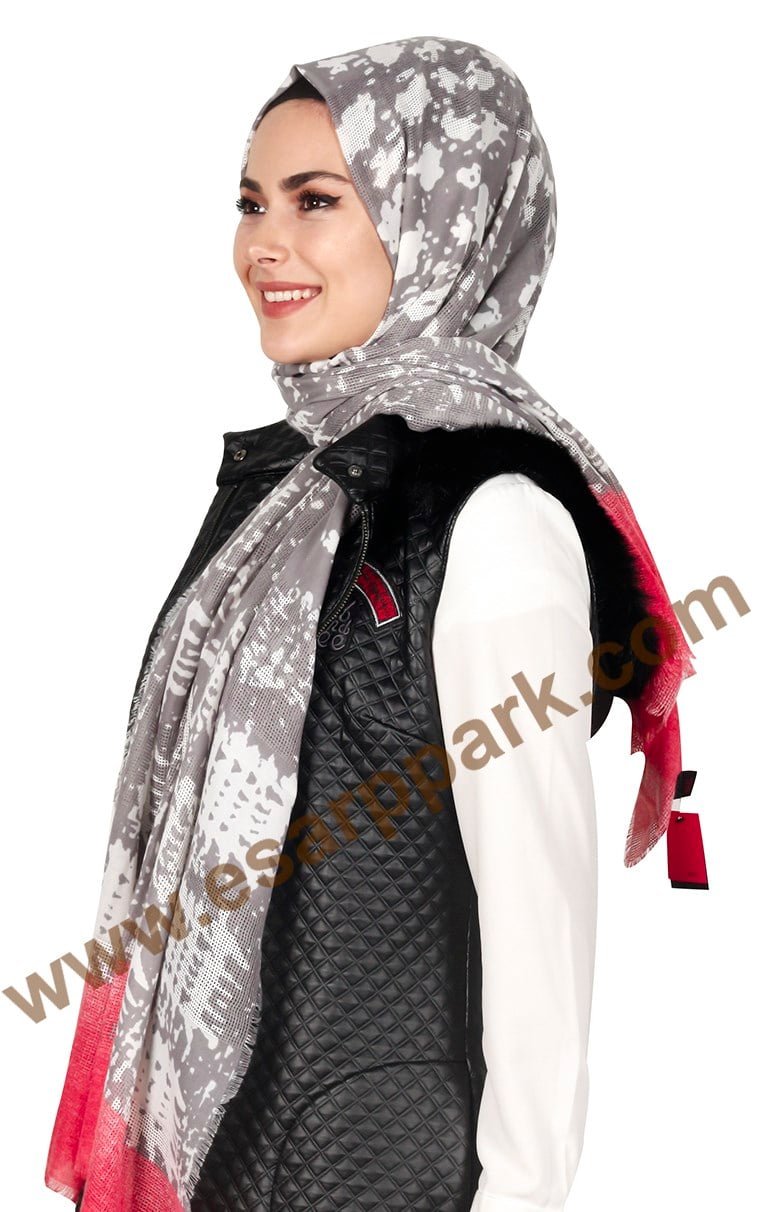 Akel Fileli Desenli Şal 147-7