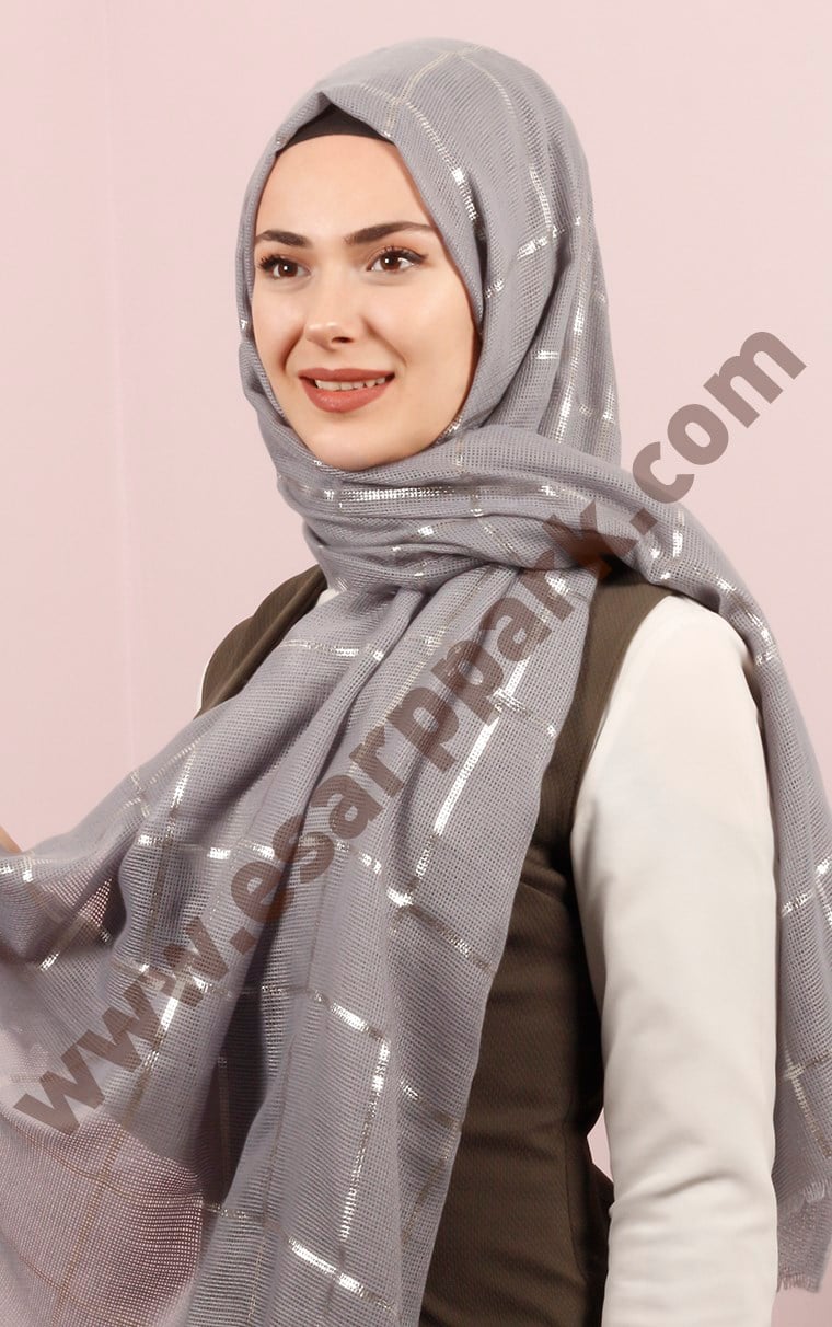 Akel Fileli Desenli Şal 181-7