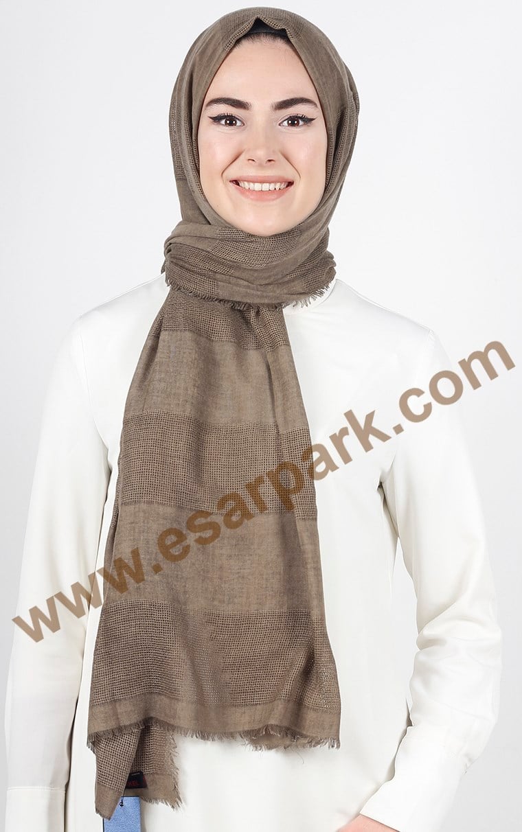 Akel İndigo Fileli Şal 140-7
