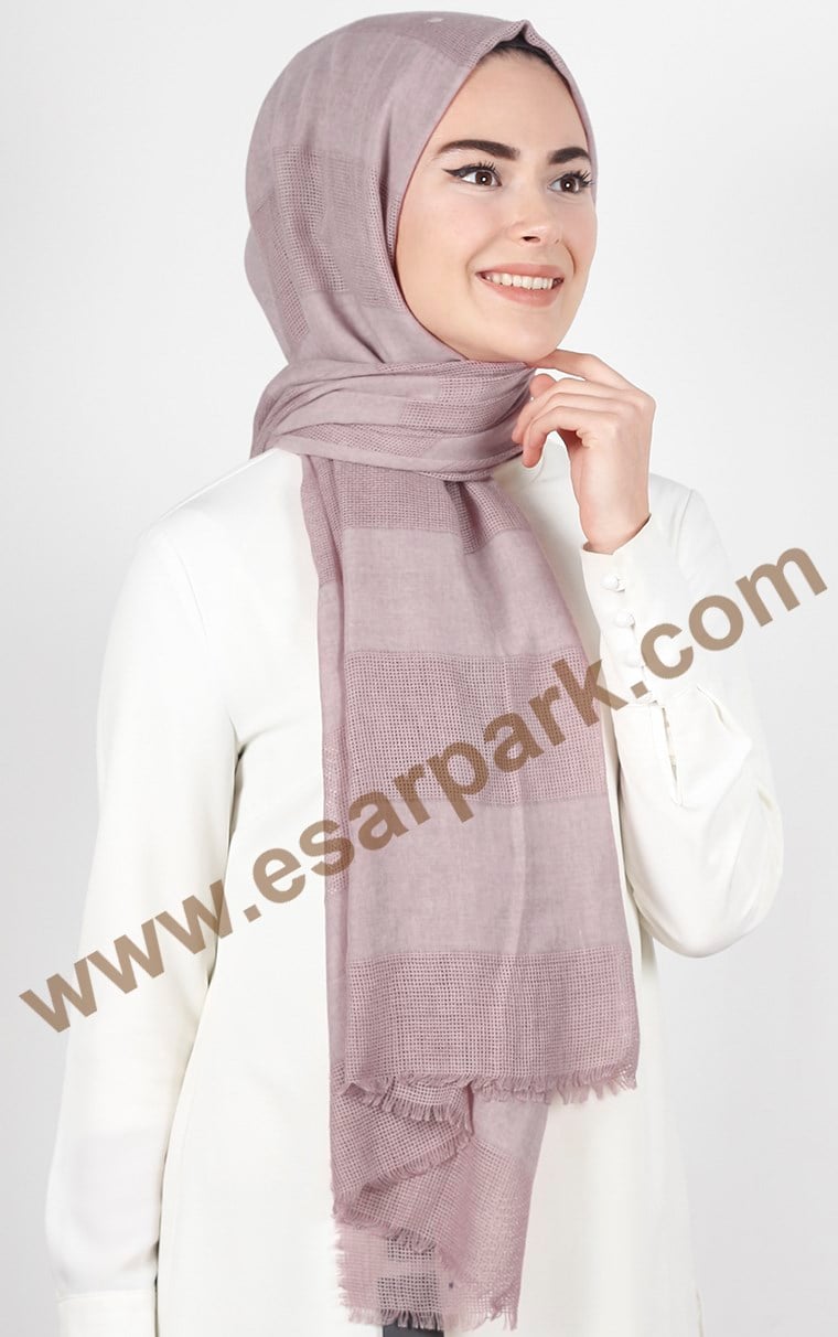 Akel İndigo Fileli Şal 140-9