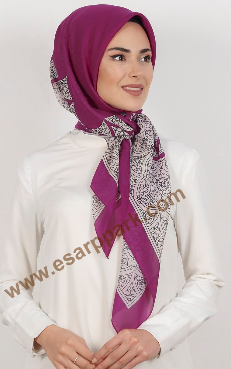 Akel Krep Şifon 140x140 Cm Eşarp 1050-10