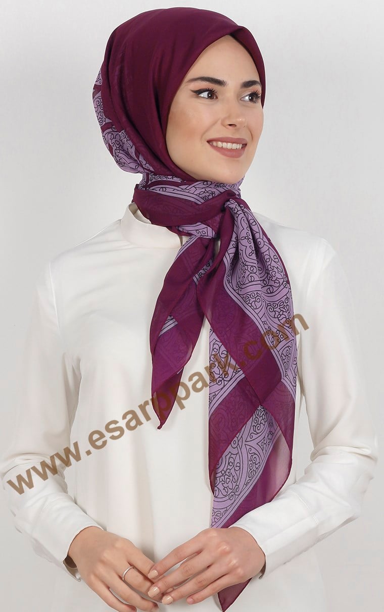 Akel Krep Şifon 140x140 Cm Eşarp 1050-4