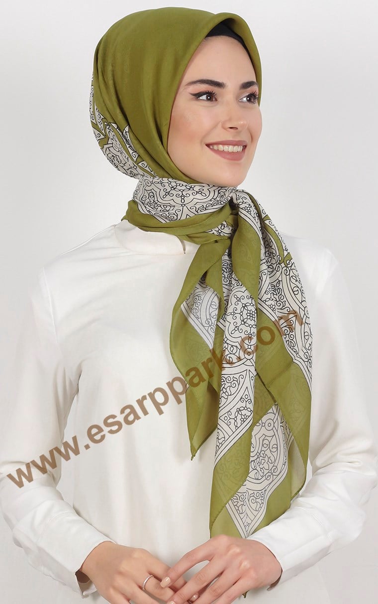 Akel Krep Şifon 140x140 Cm Eşarp 1050-7