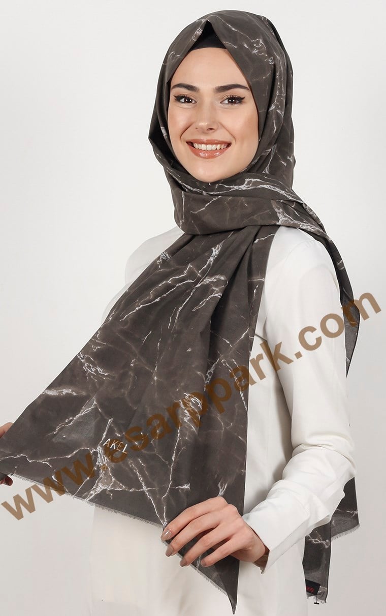 Akel Mermer Desen Şal 5000-11