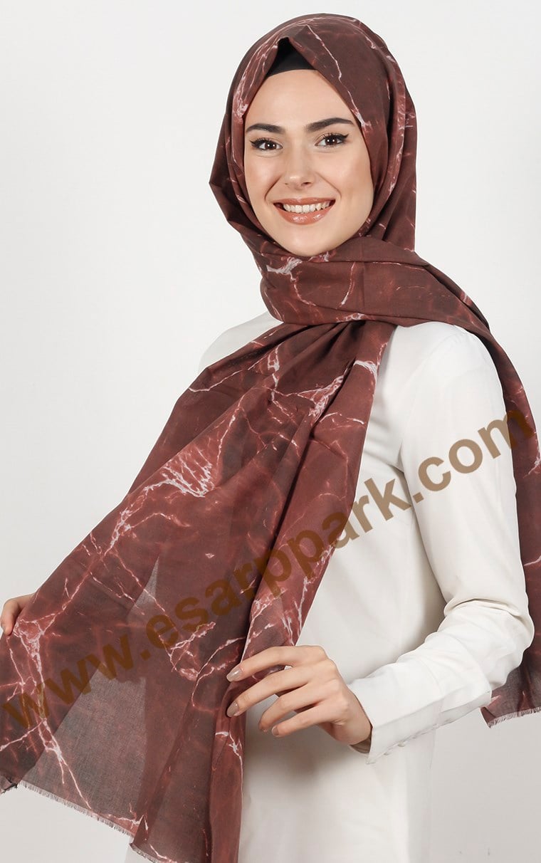 Akel Mermer Desen Şal 5000-13