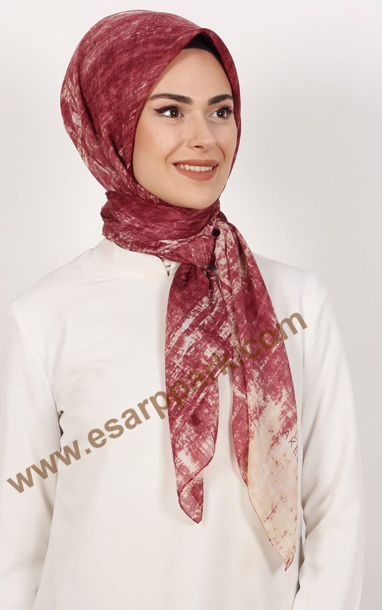 Akel Pamuklu 140x140 Cm Eşarp 1080-39
