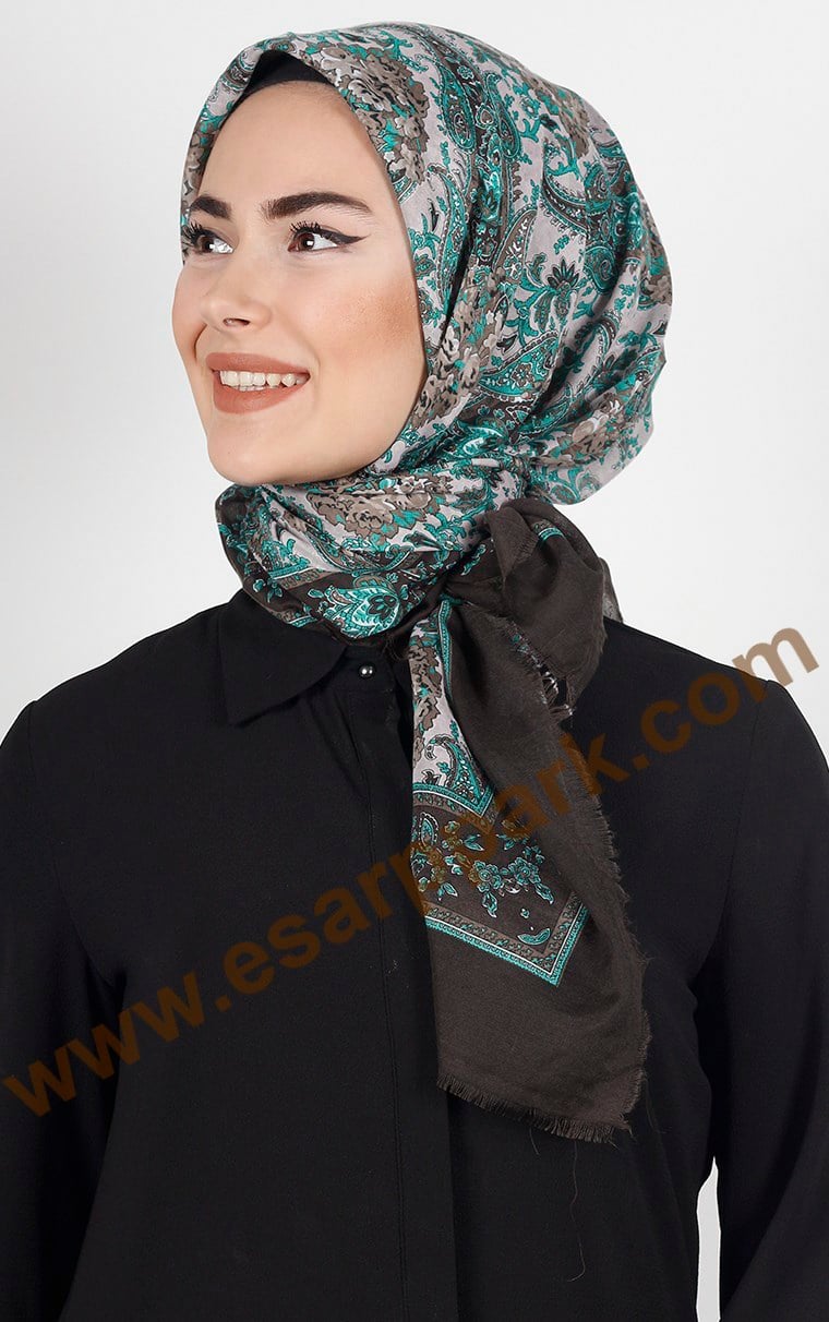 Akel Pamuklu 140x140 Cm Eşarp 1080-6