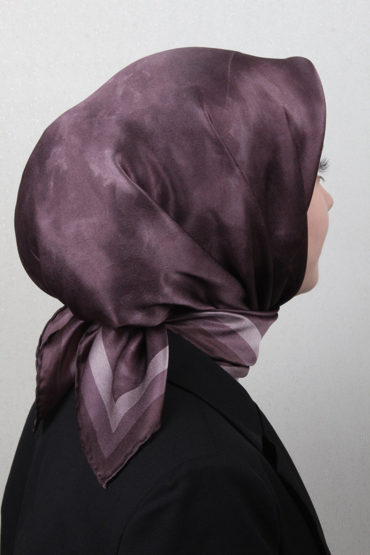 Aker Düz İpek Eşarp 8783701-391 Mürdüm