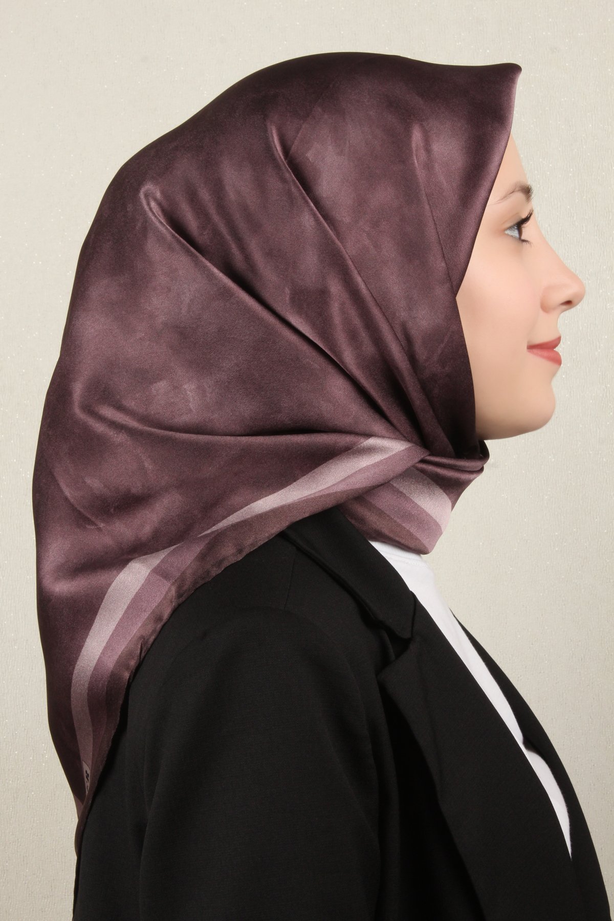 Aker Düz İpek Eşarp 8783701-391 Mürdüm