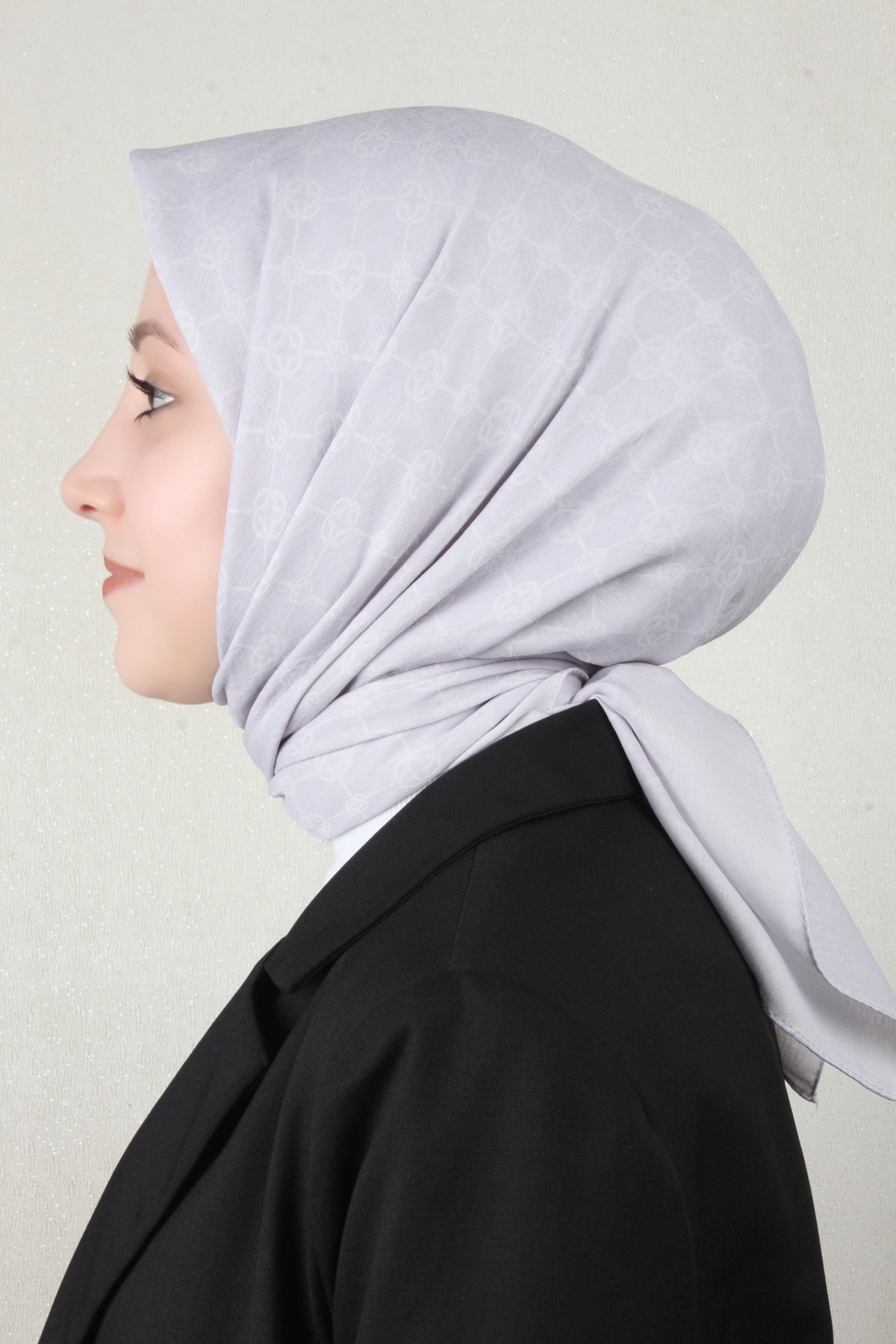 Aker Elegance Monogram Eşarp 1090500-973 Gri
