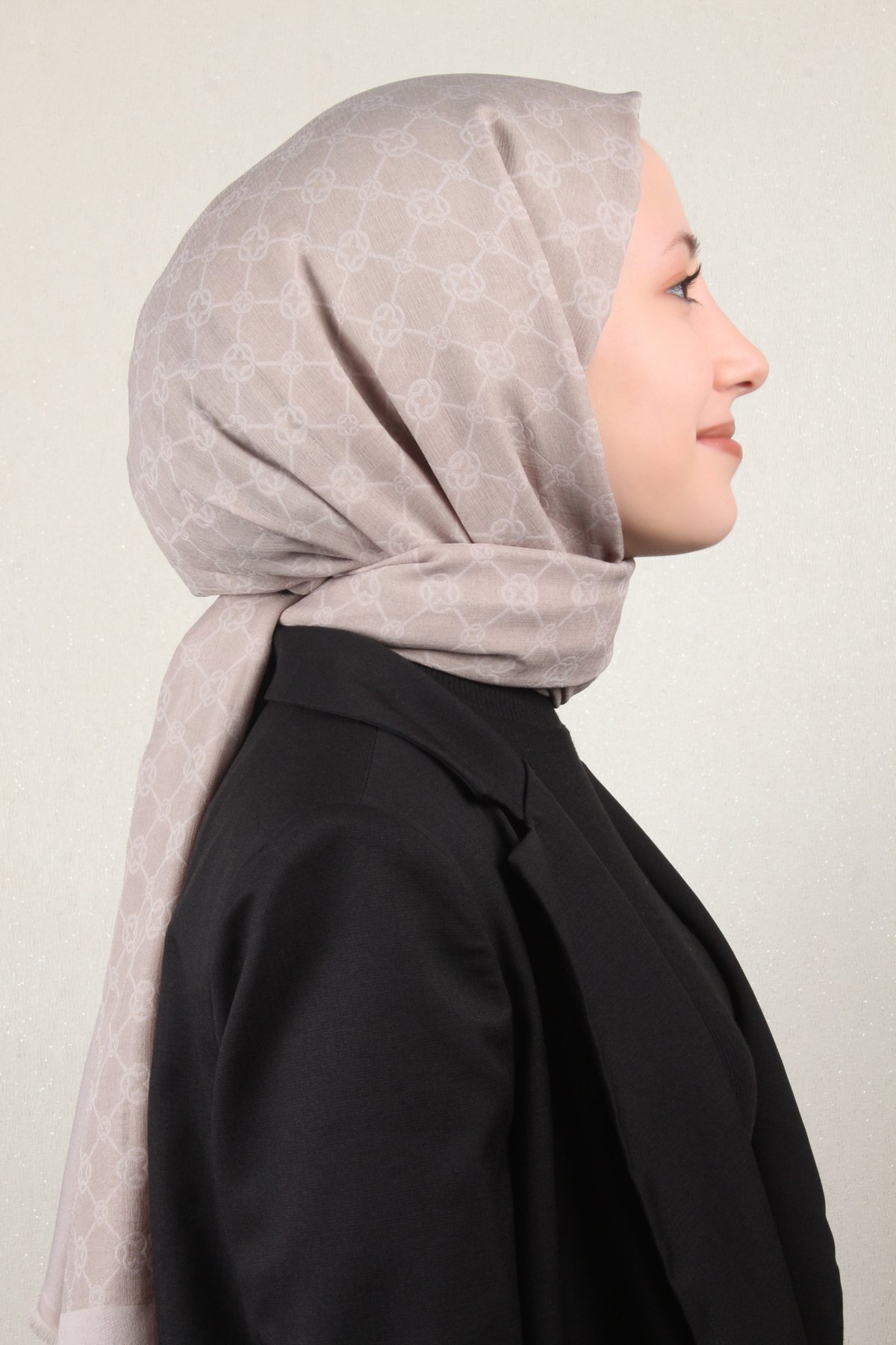 Aker Elegance Monogram Şal 4108-9 Taş