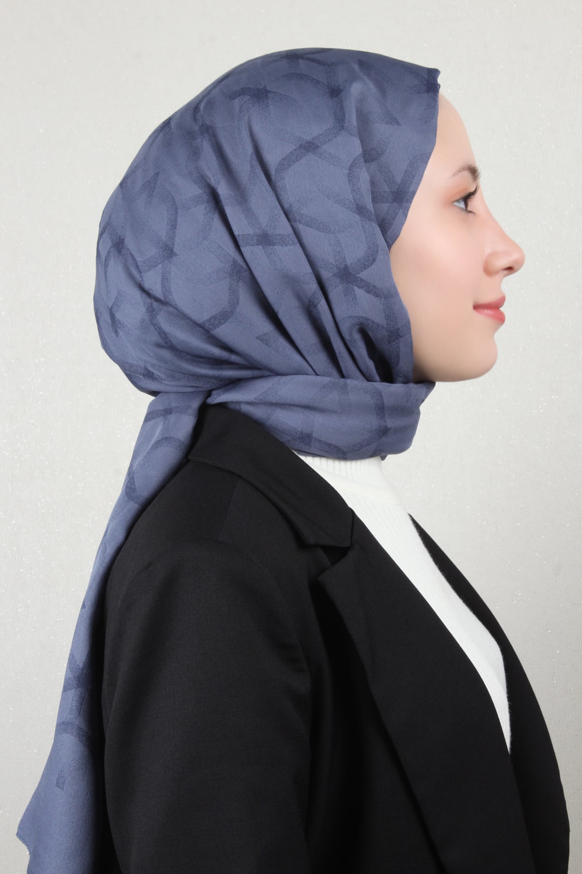 Aker Karma Şal 1040500-922 Koyu Buz Mavisi