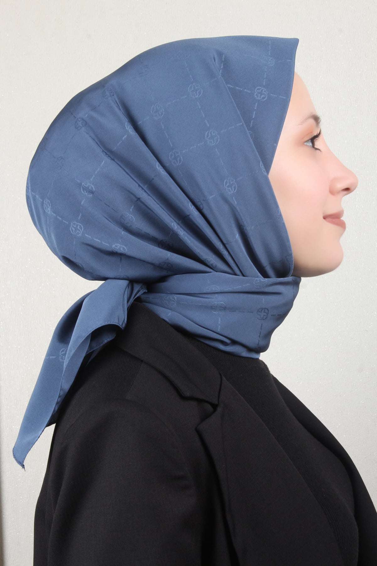 Aker Monogram İcon Eşarp 1070400-923 İndigo