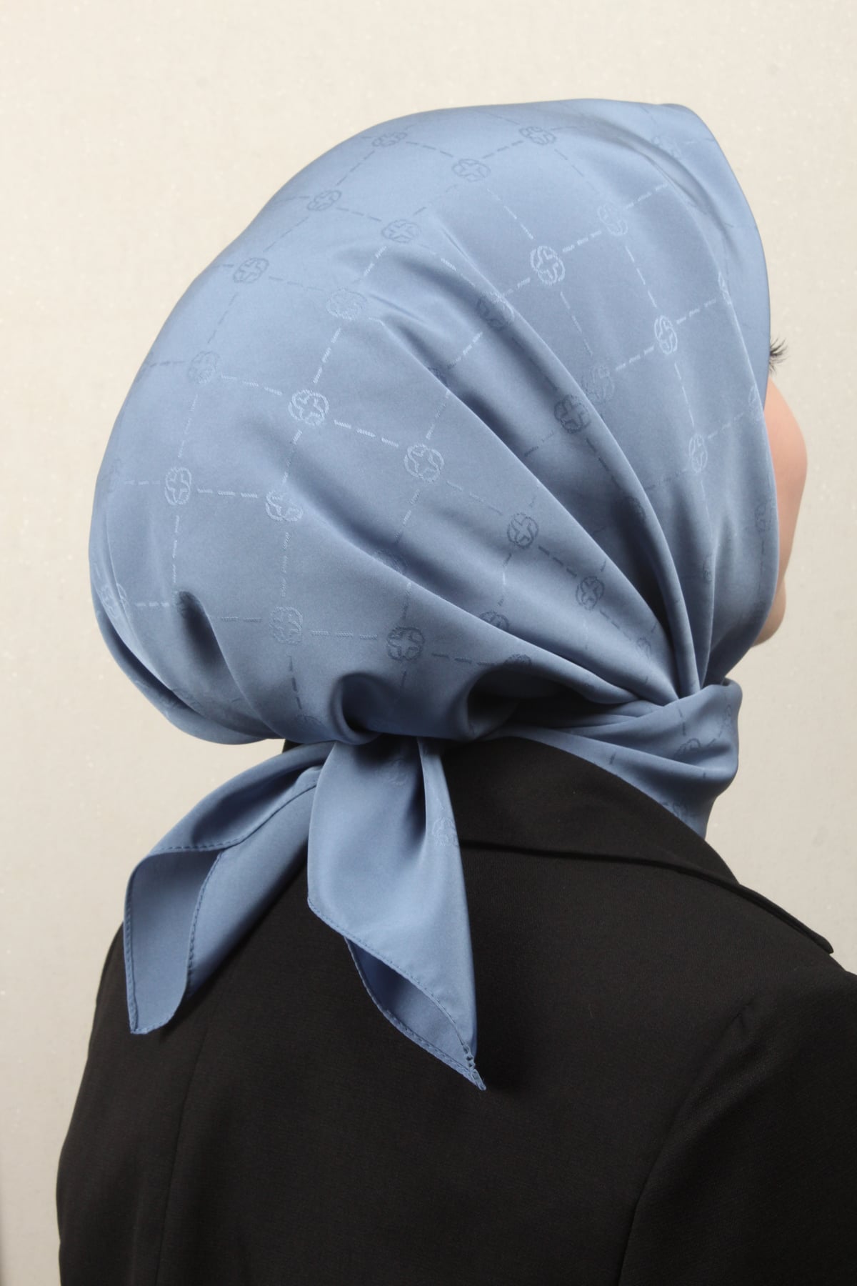 Aker Monogram İcon Eşarp 1070400-925 Mavi