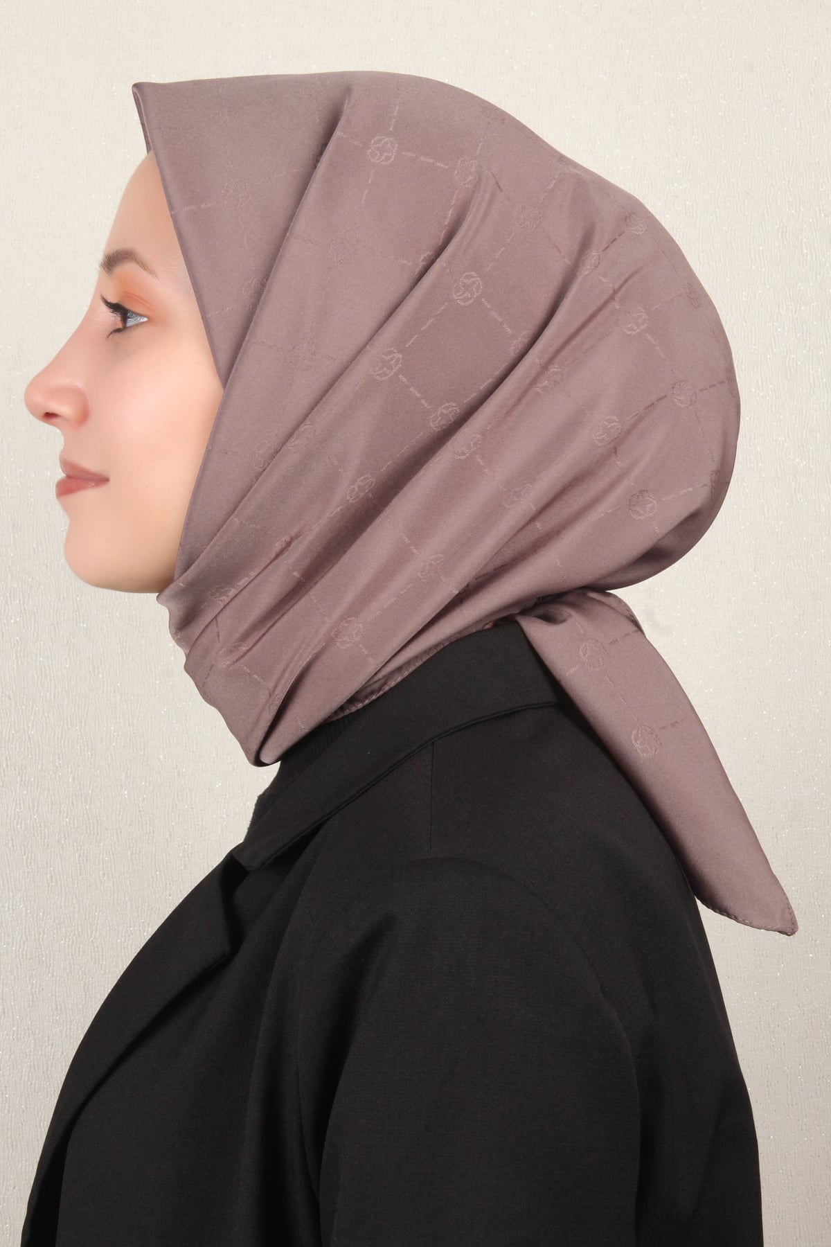 Aker Monogram İcon Eşarp 1070400-932 Mocha