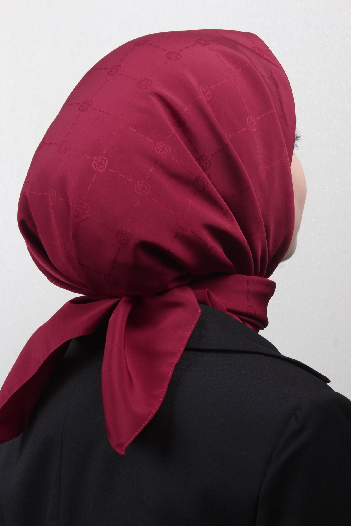 Aker Monogram İcon Eşarp 1070400-941 Bordo