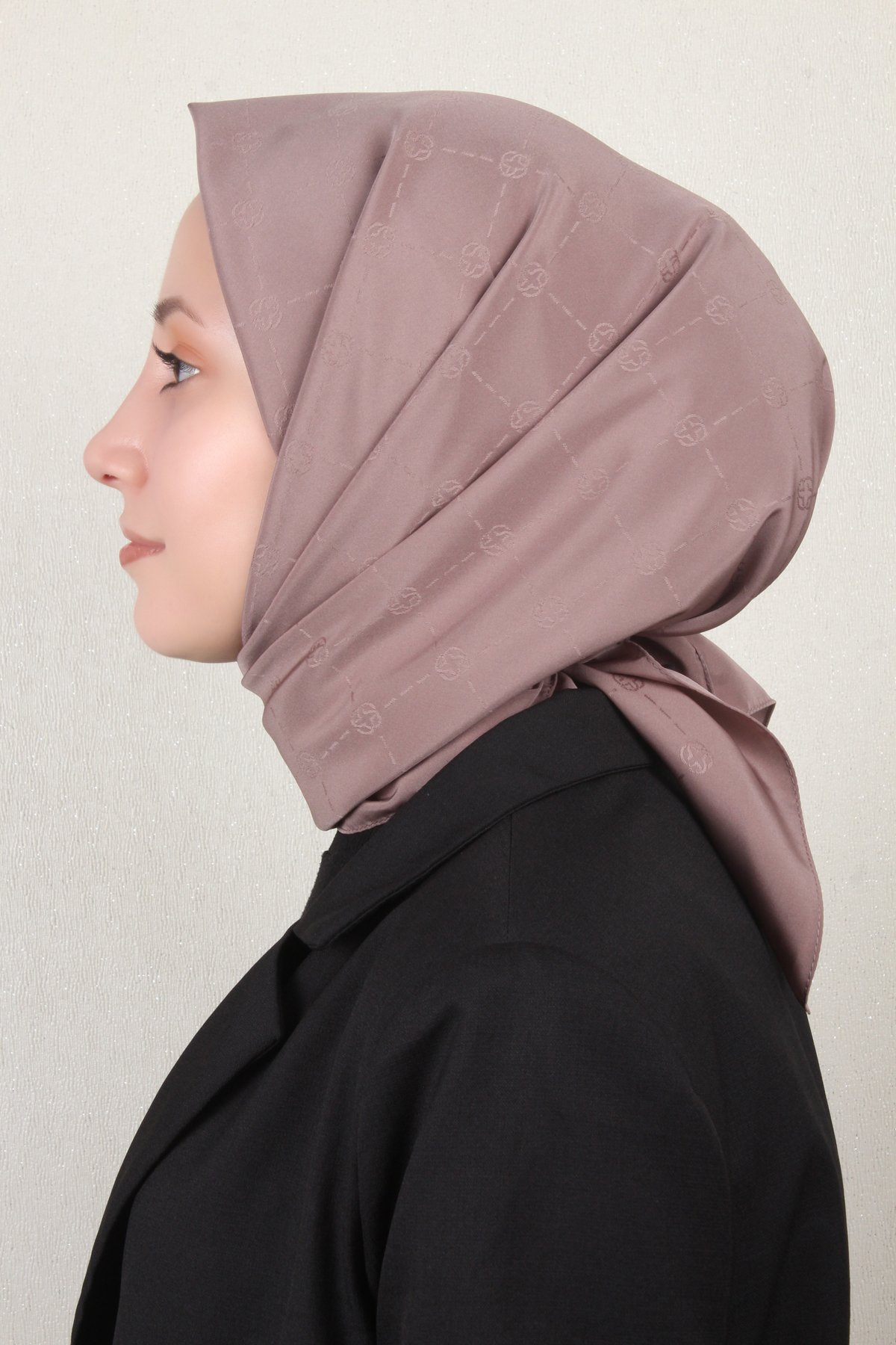 Aker Monogram İcon Eşarp 1070400-981 Mocha