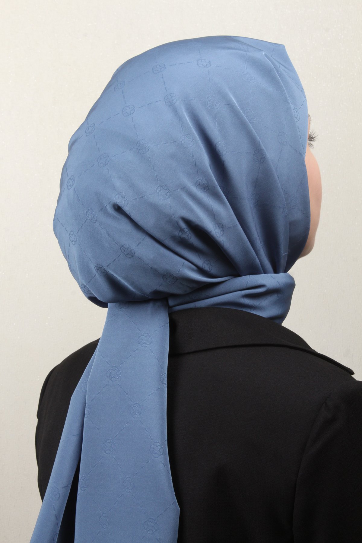 Aker Monogram İcon Şal 4112-18 İndigo