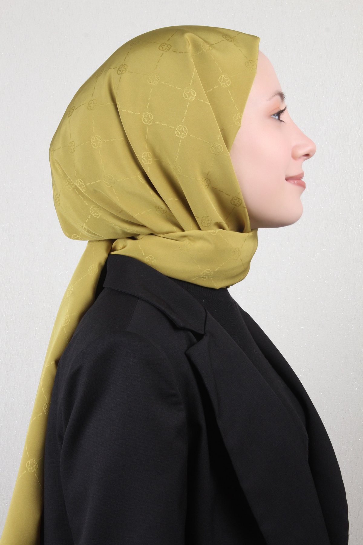 Aker Monogram İcon Şal 4112-19 Olive