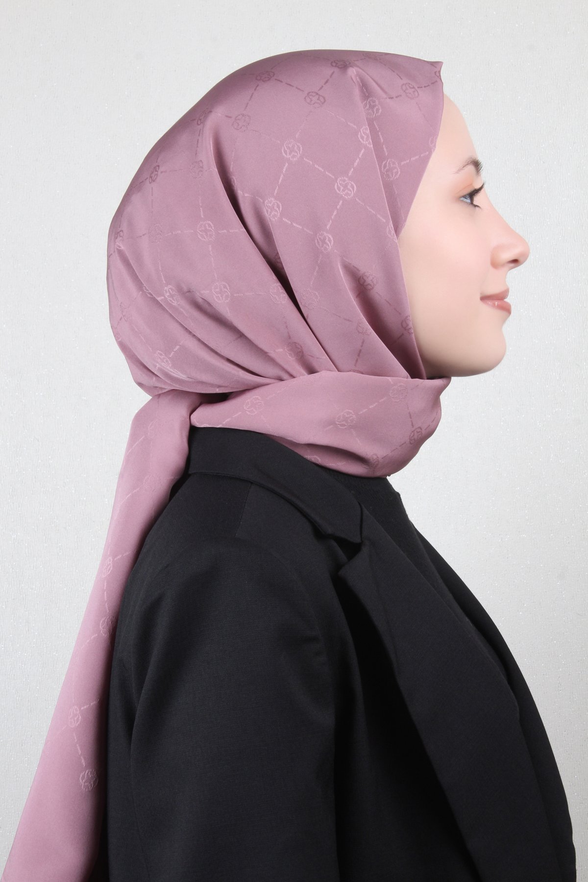 Aker Monogram İcon Şal 4112-20 Gül Kurusu