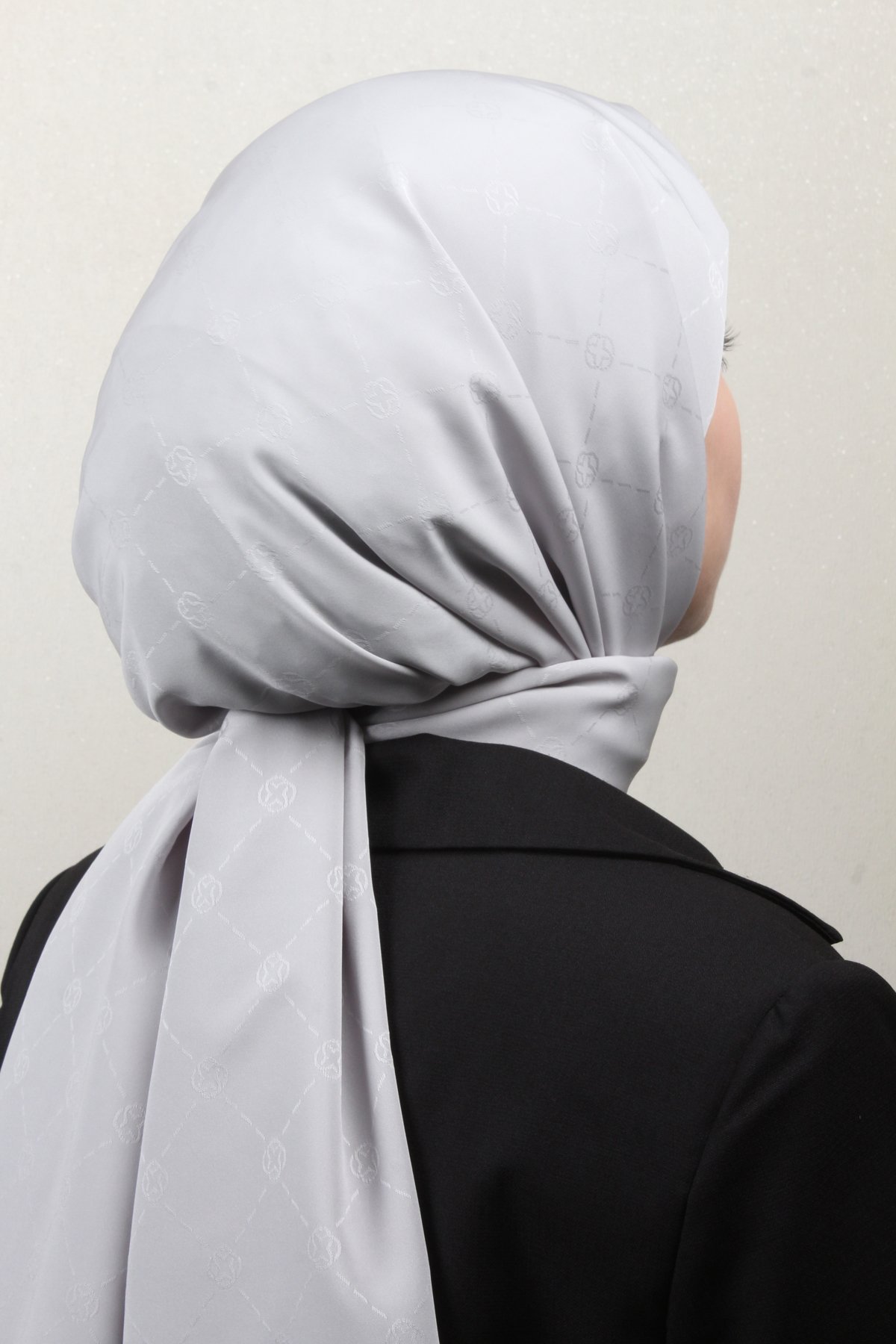 Aker Monogram İcon Şal 4112-25 Gümüş