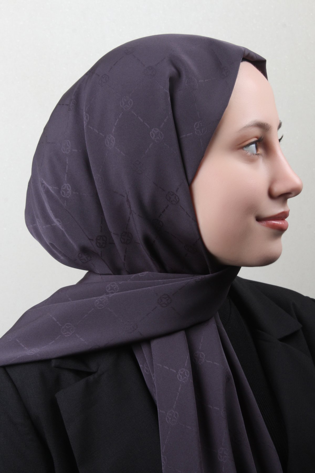 Aker Monogram İcon Şal 4112-5 Antrasit