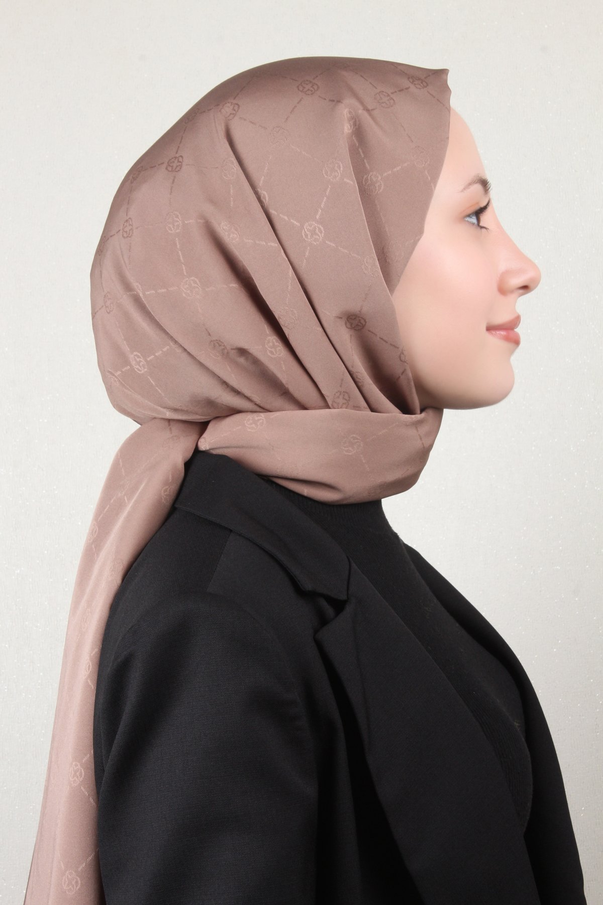 Aker Monogram İcon Şal 4112-6 Vizon