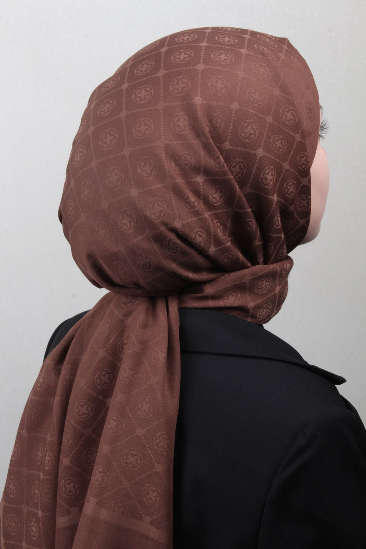 Aker Pamuklu Şal 4109-3 Kahve