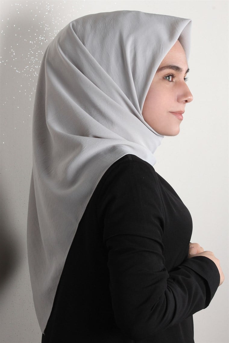 Alfa Medine Eşarp 1813-6 Açık Gri