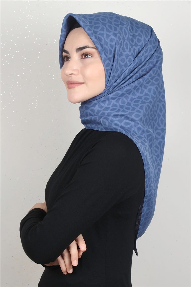 Alya Fresh Eşarp 5252-4 Mavi