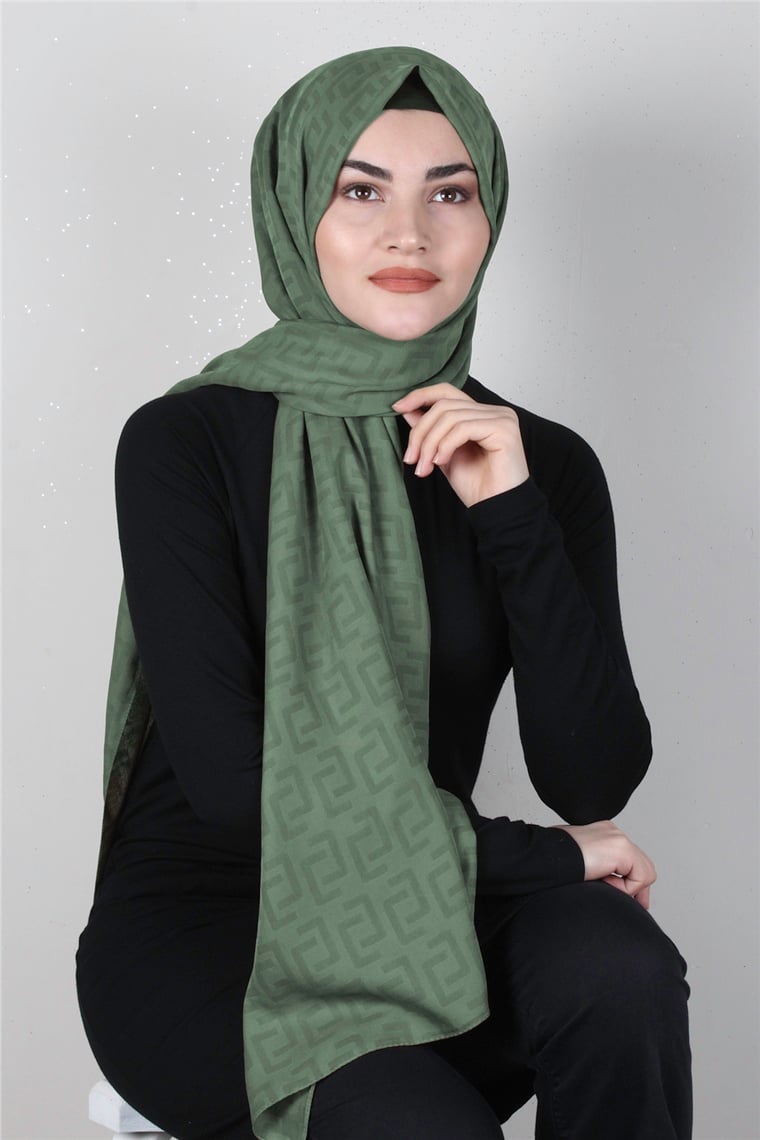 Alya Fresh Şal  2525-7 Haki